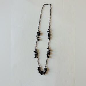 Elegant Black Beaded Necklace